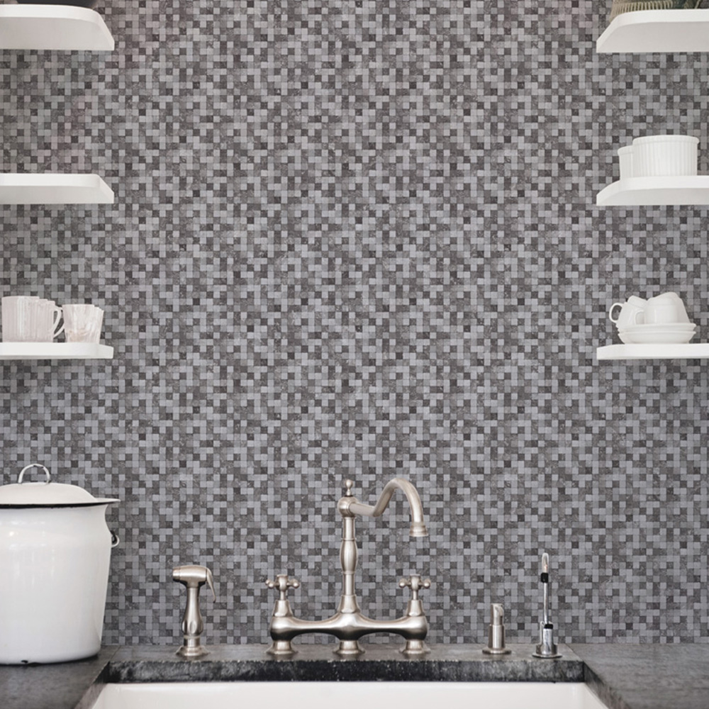 Galerie Natural FX Ceramic Tiles Dark Grey and Black Wallpaper Image 2