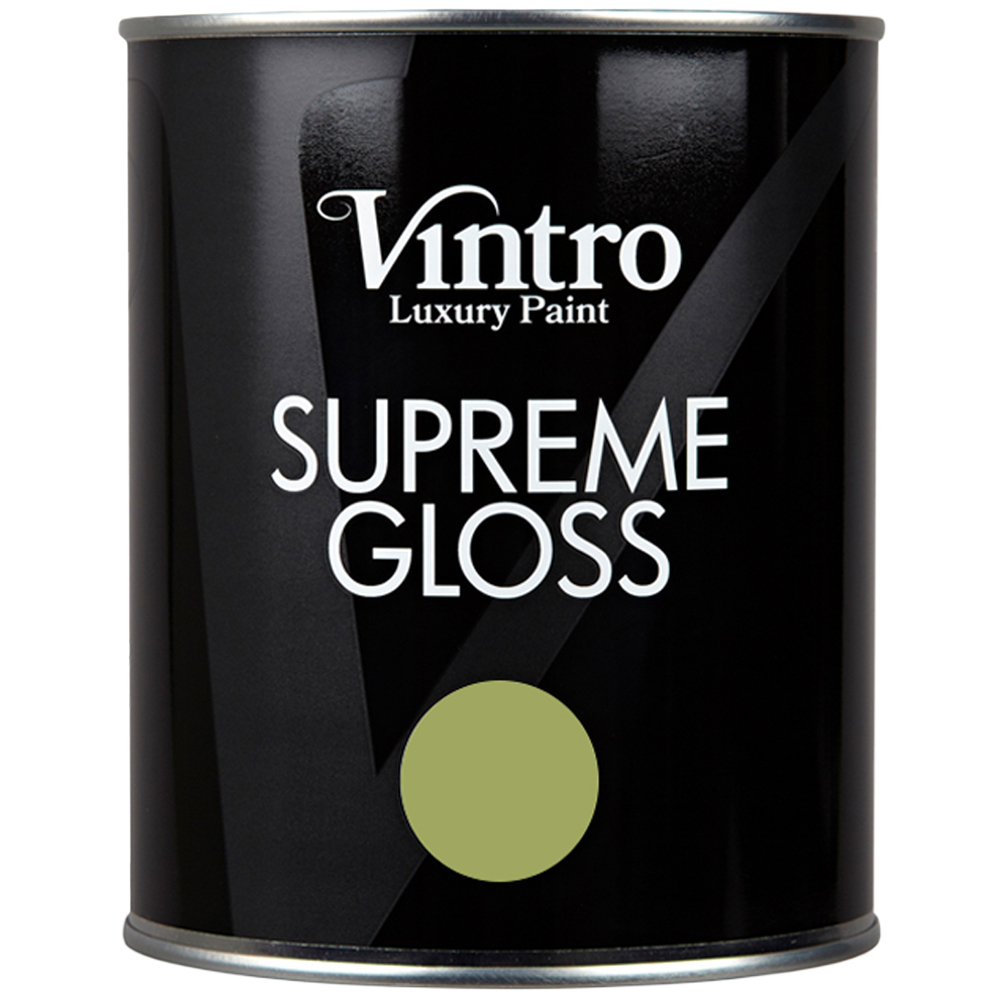 Vintro Paint Walls and Ceilings Sage Gloss Paint 1L Image 2