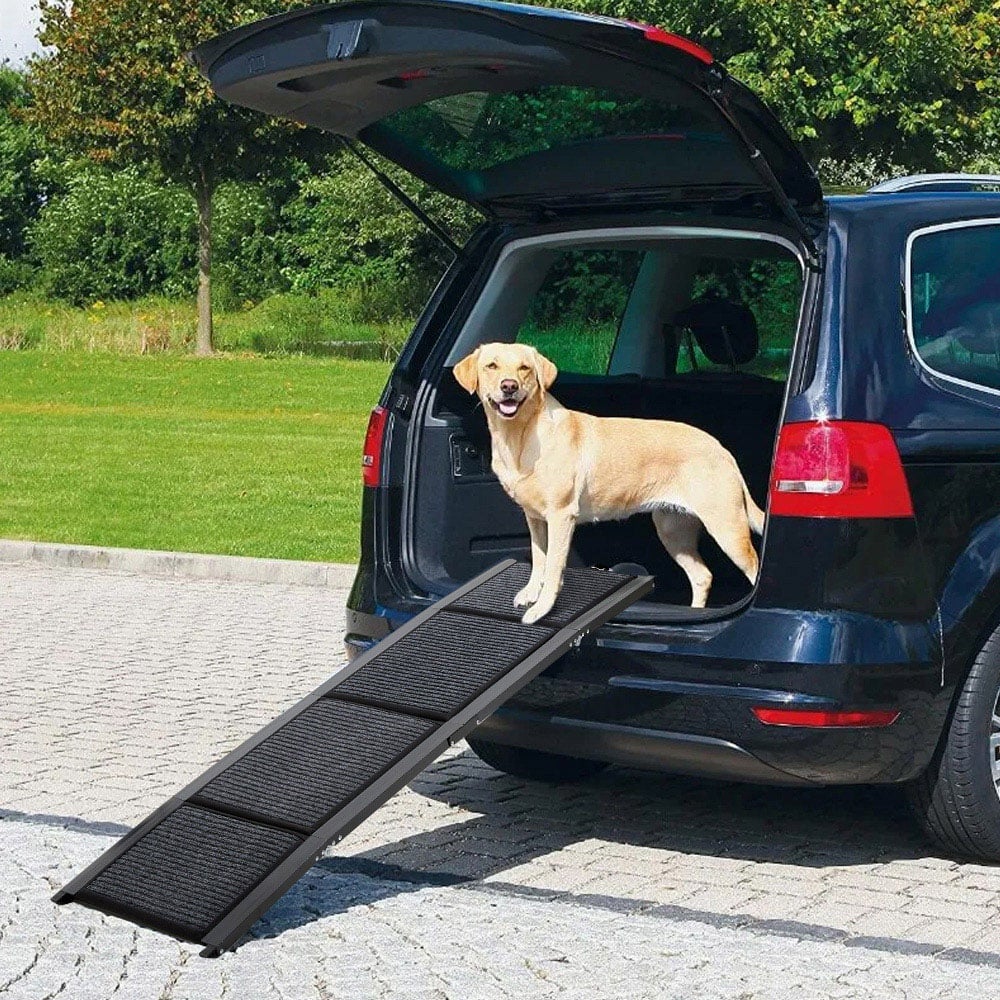 H&O Direct Foldable Metal Outdoor Dog Ramp 170 x 44cm Image 2