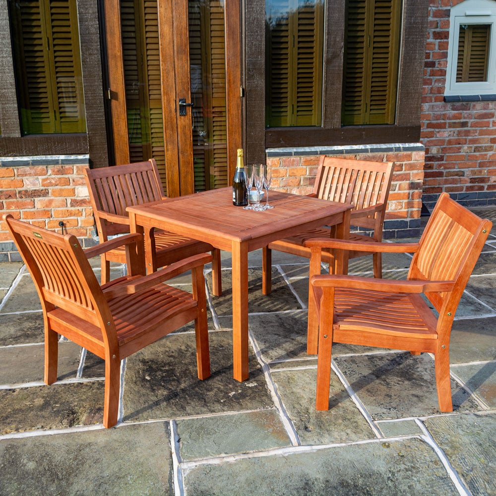 Rowlinson Willington 4 Seater Square Dining Set Image 1