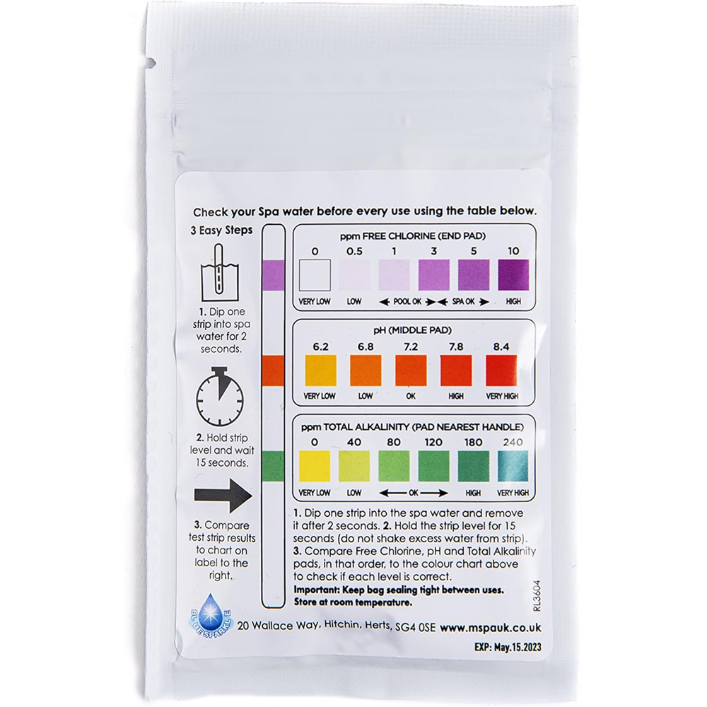 Shatchi Blue Sparkle 3 in 1 Dip Test Strips 50 Pack Image 4