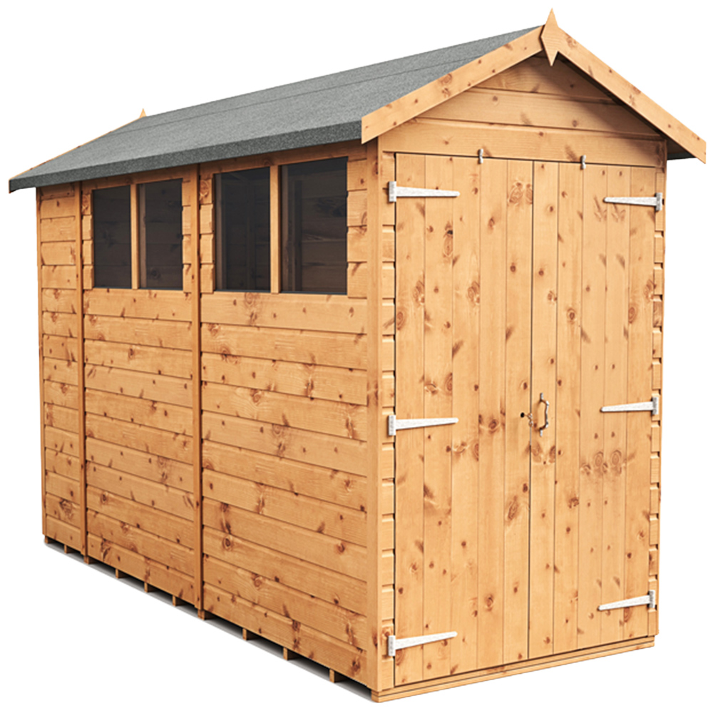 Empire Sheds 4 x 10ft Double Door Tongue and Groove Wooden Apex Garden Shed Image 1