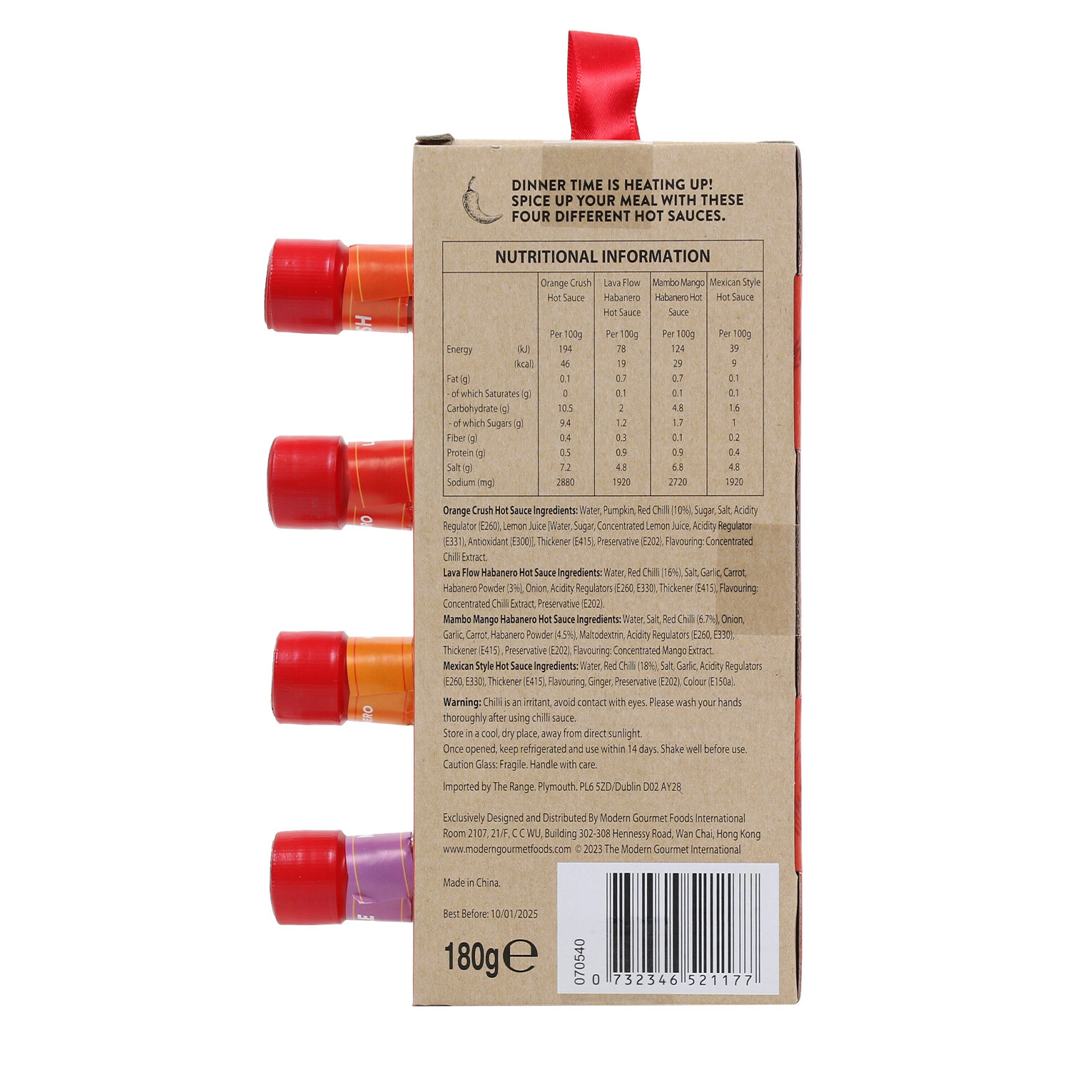 Pack of 4 Hot Sauces to Go - Red Image 3