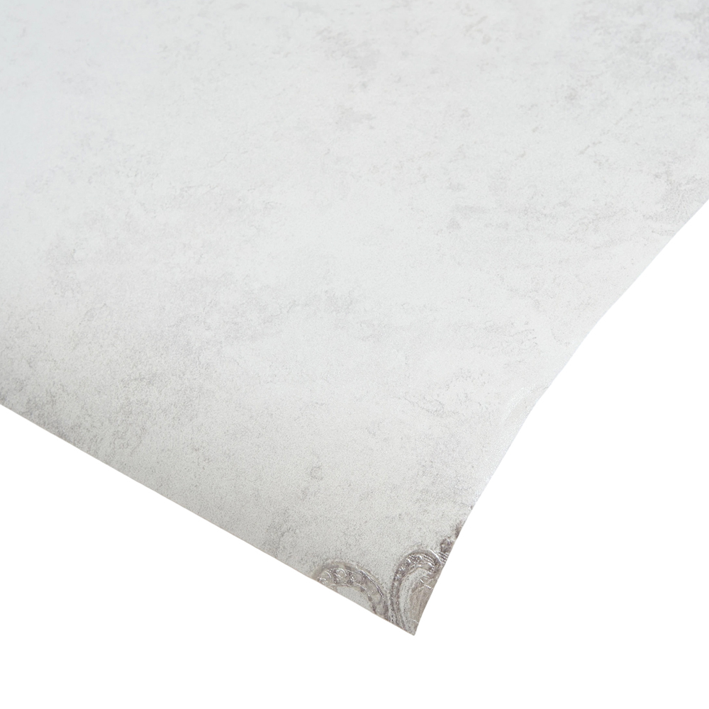 Living and Home Textured 3D Embossed Dusty White Non-Pasted Wallpaper Image 5