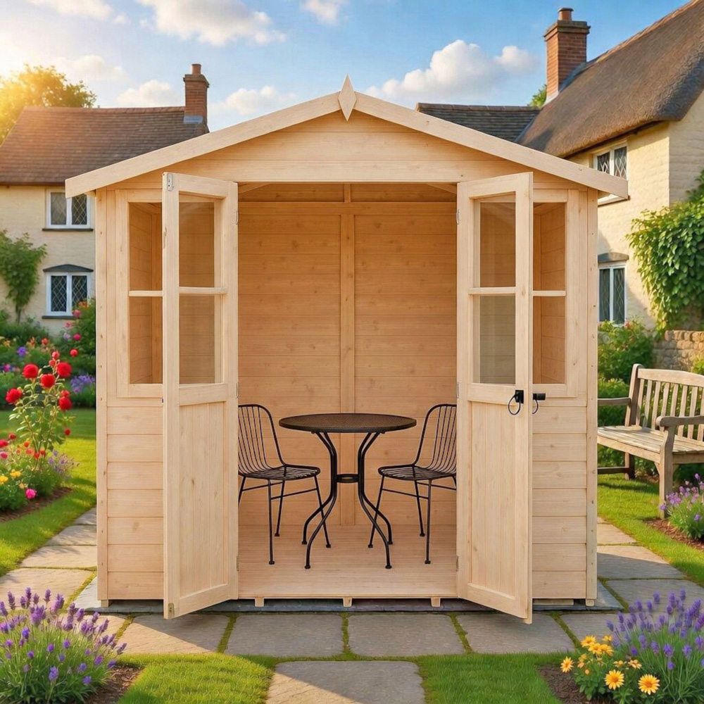 Shire Haddon 7 x 5ft Double Door Traditional Summerhouse Image 4
