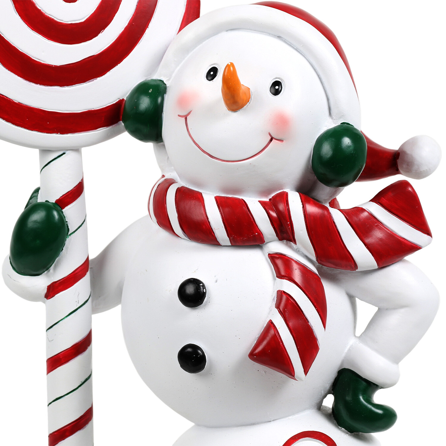 Candy Cane Snowman Lollipop Decoration Image 2