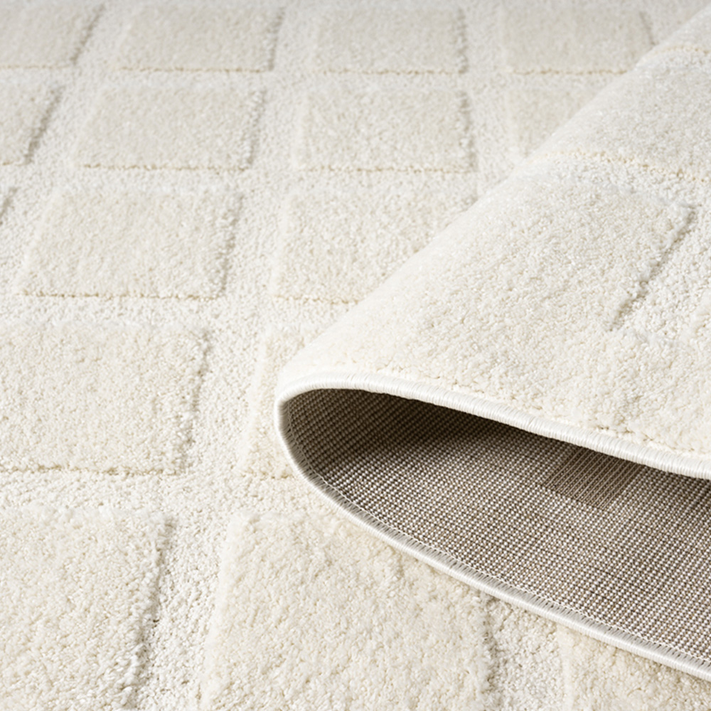 Desire Rugs Aya Cream Embossed Cube Rug 200 x 290cm Image 4