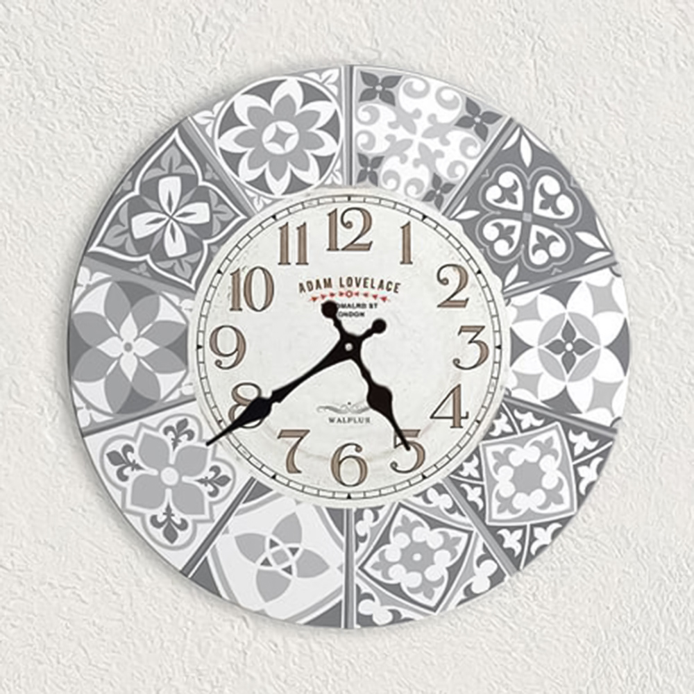 Walplus Purbeck Stone Clock Tile Sticker Image 1