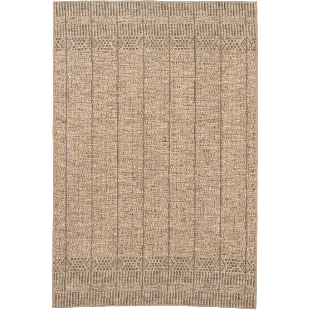 Kukoon Kai Neutral and Black Flat Scandi Rug 60 x 240cm Image 2