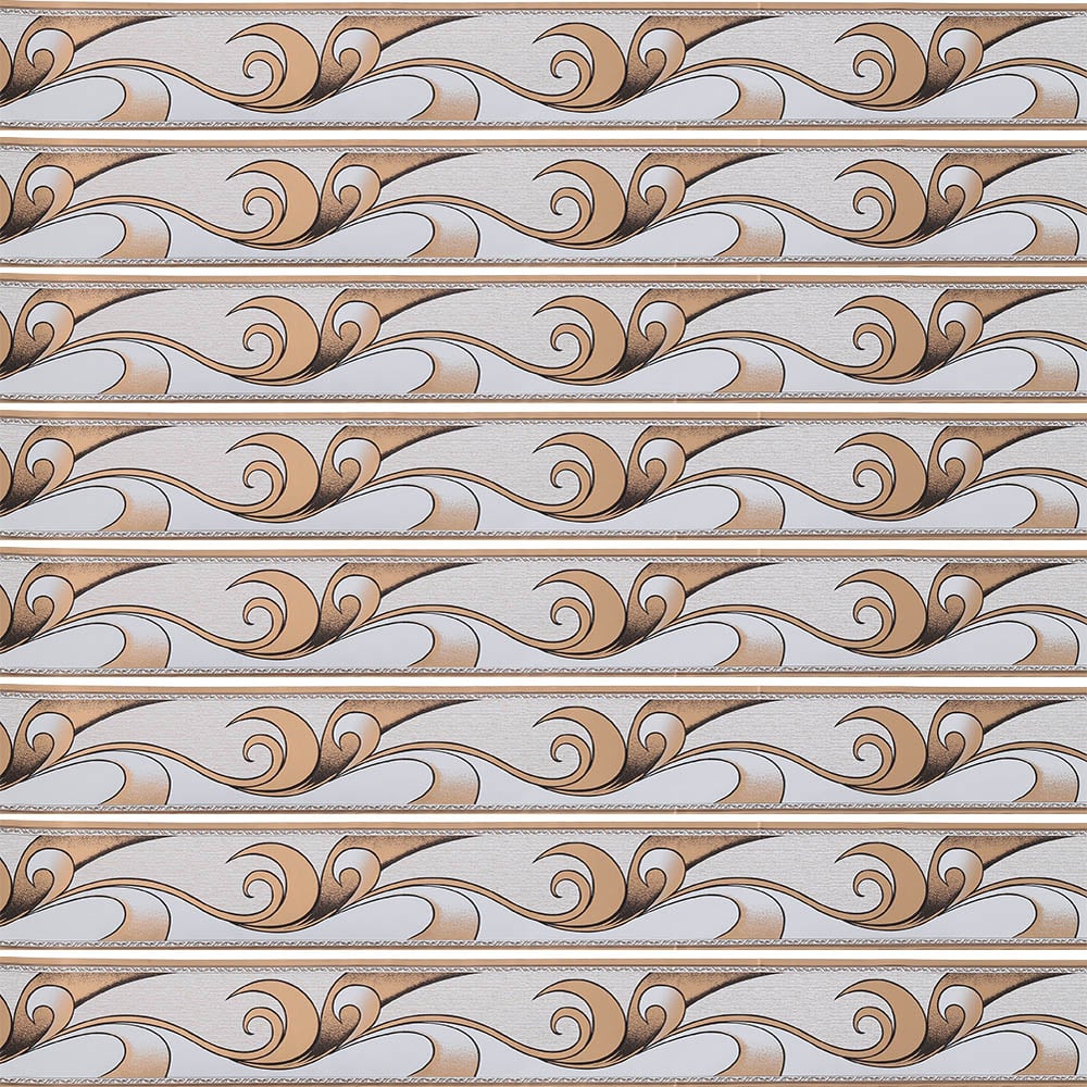 Living and Home Multicolour PVC Self Adhesive Wallpaper Border 10m Image 1