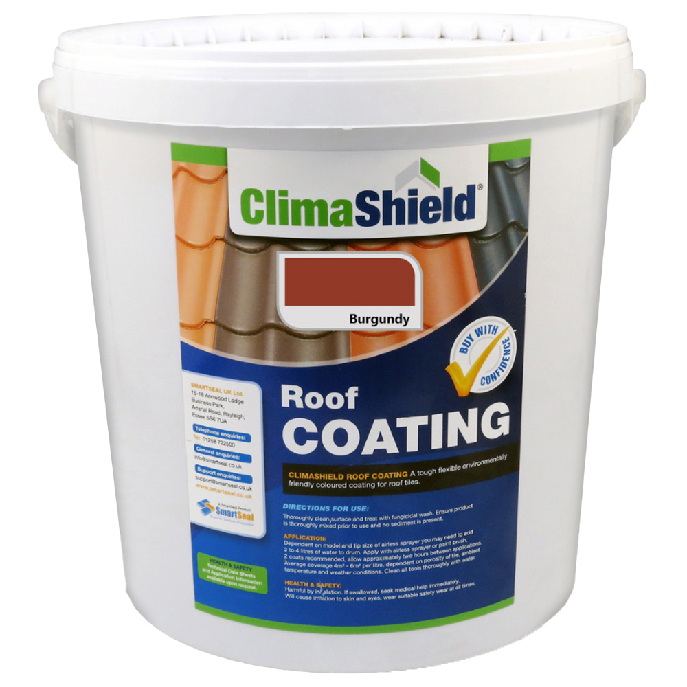 SmartSeal Climashield Burgundy Roof Coating 20L Image 2