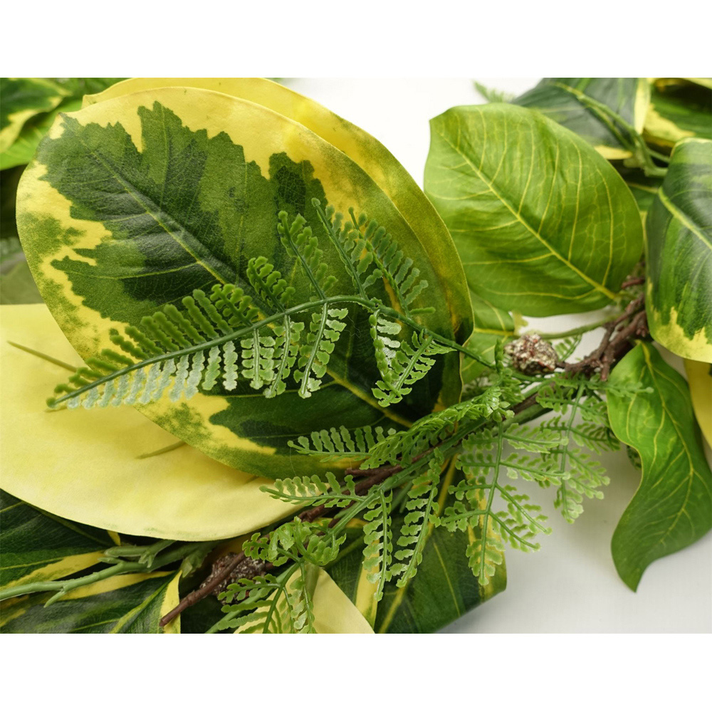 Leaf Golden Trailing Ficus Artificial Garland 180cm Image 3