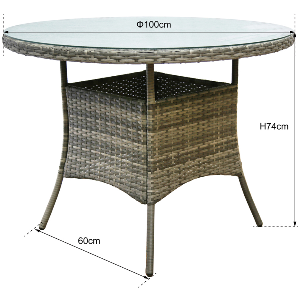 RayGar Valencia 4 Seater Rattan Garden Lounge Set Image 6