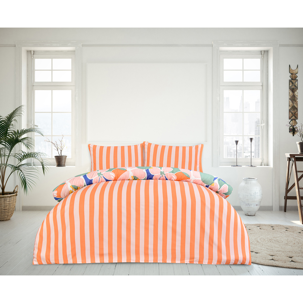 Smart Living Single Abstract Floral Duvet Cover Set Image 7