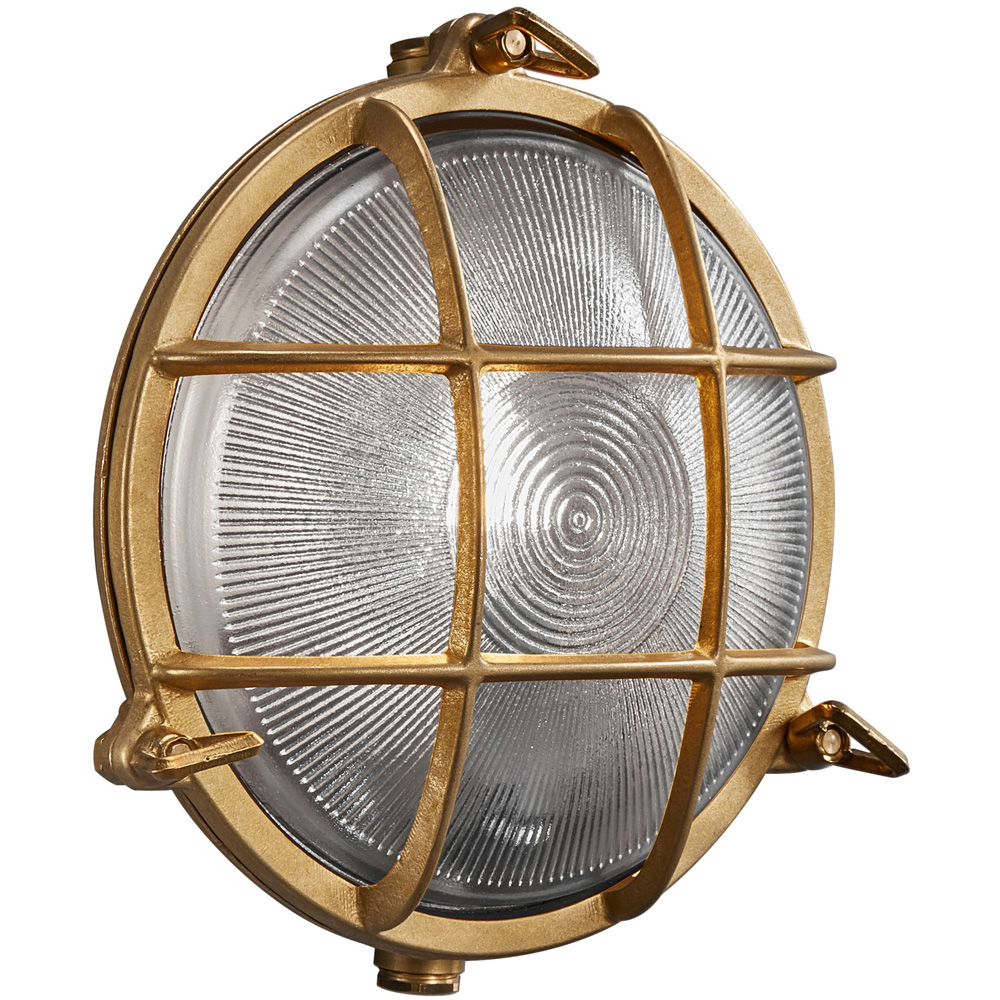 Nordlux Polperro Brass Outdoor Wall Light Image 1