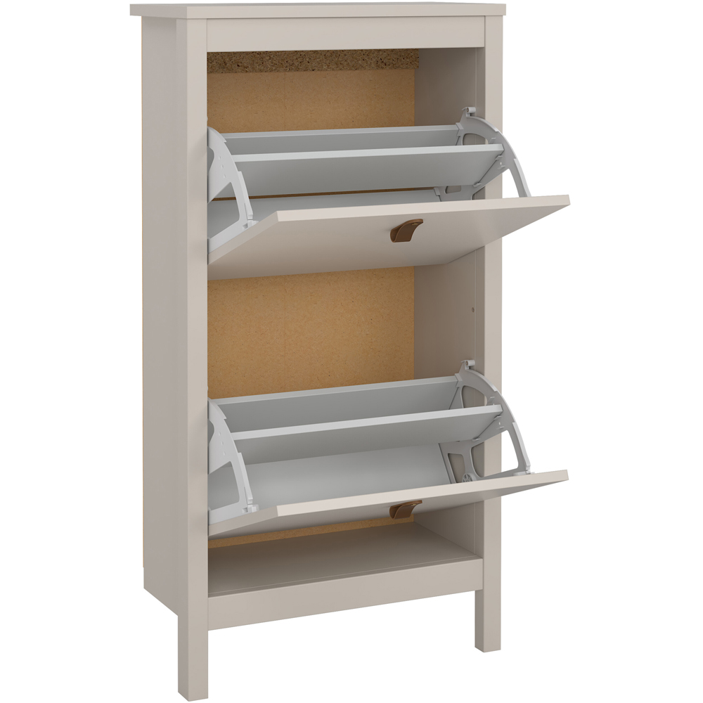 Florence Barcelona 2 Flip Door Cashmere Shoe Cabinet Image 3