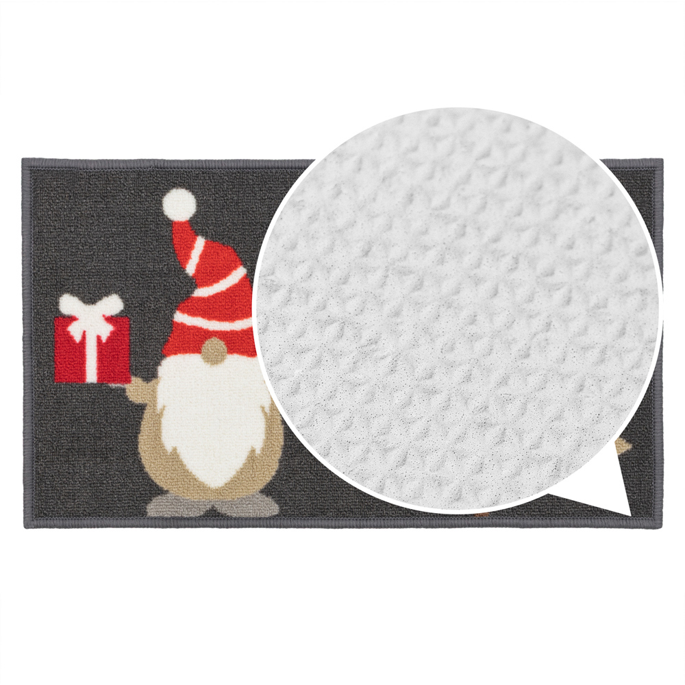 JVL Premium Christmas Gonk Nylon Pile Non Slip Indoor Mat 40 x 70cm Image 6