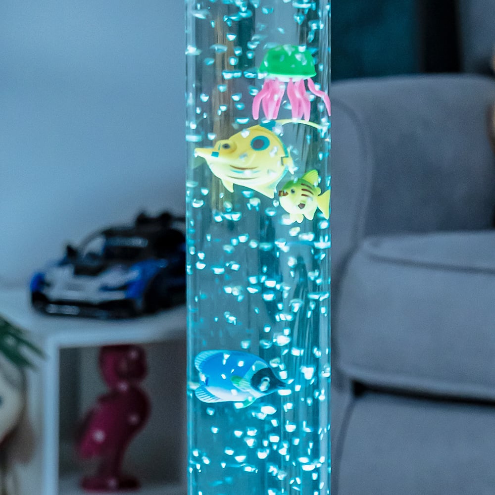 Global Gizmos Blue Fish Water Bubble Lamp 90cm Image 4