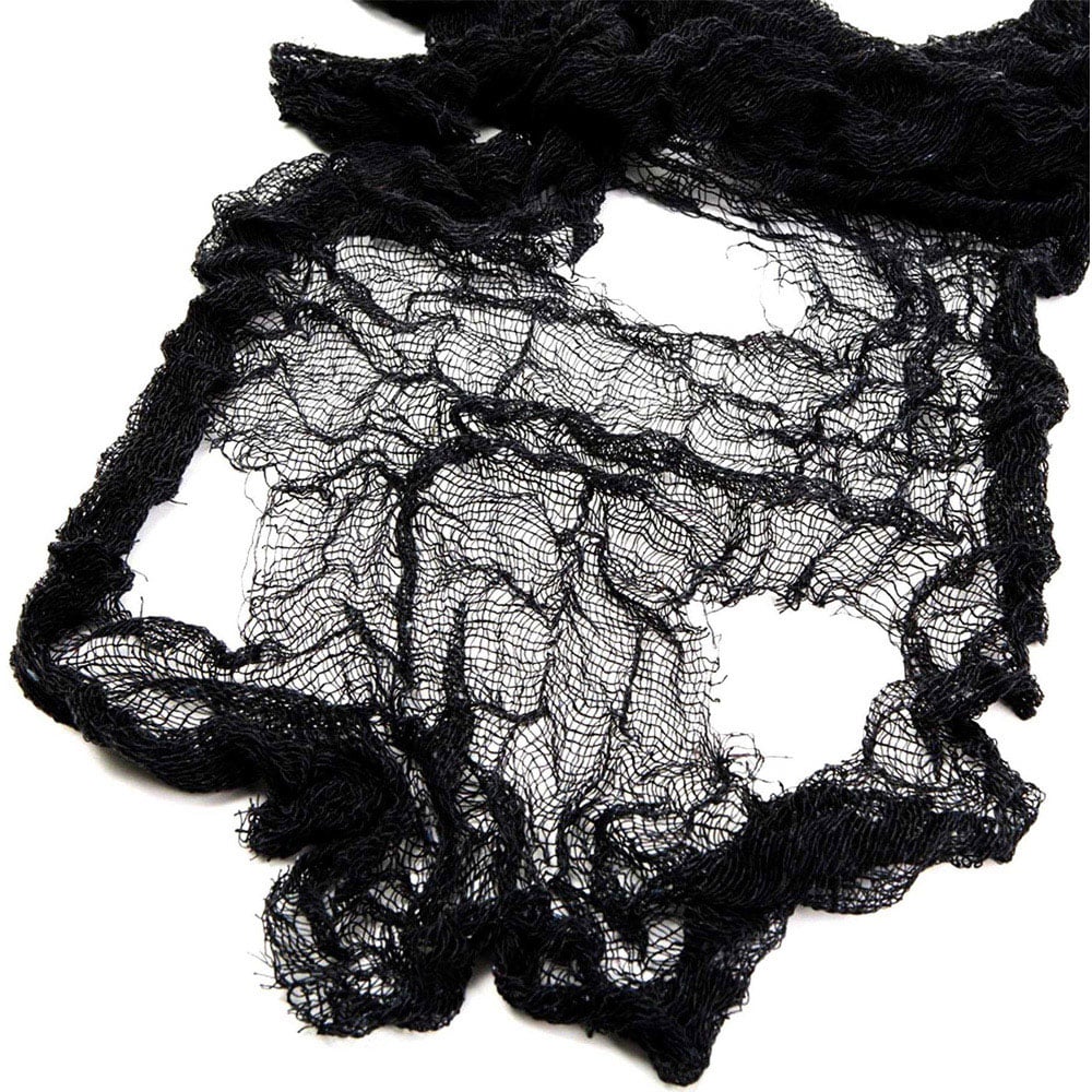 Shatchi Black Halloween Creepy Cloth Decoration 5 Pack Image 4