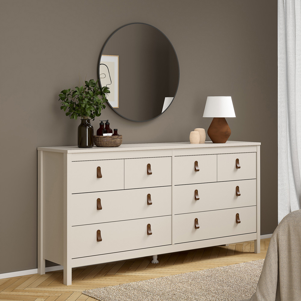 Florence Barcelona 8 Drawer Cashmere Double Dresser Image 6