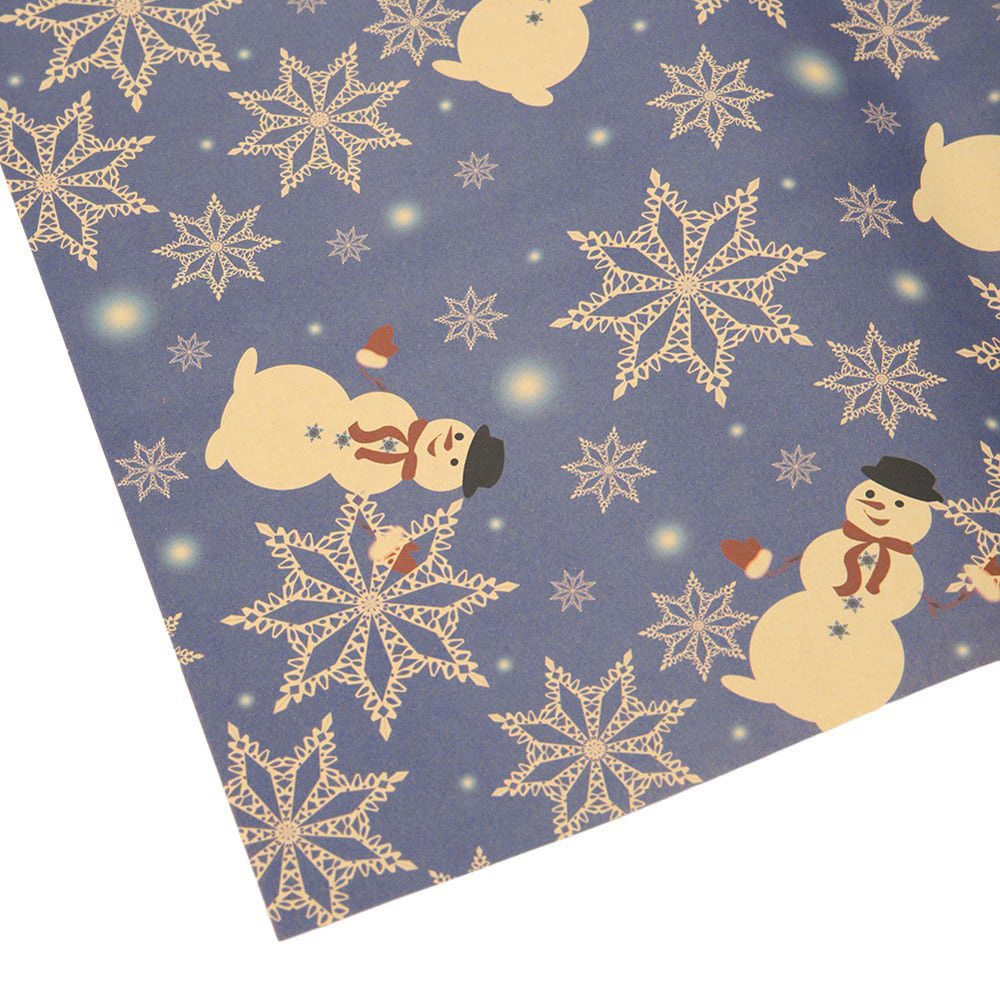 Living and Home Christmas Rustic Kraft Wrapping Paper Sheets 76 x 50cm 10Pack Image 7