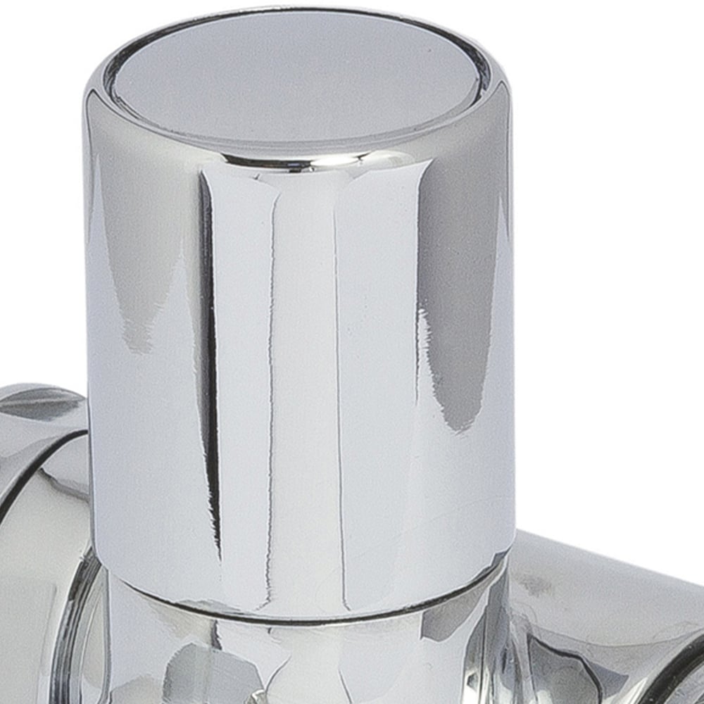 Towelrads Chrome Corner Lockshield and Duel Fuel Set 15mm x 1/2inch Image 3