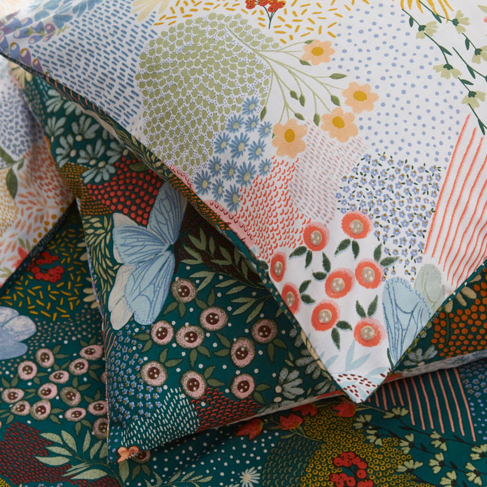 furn. Forage Single Teal Duvet Set Image 3