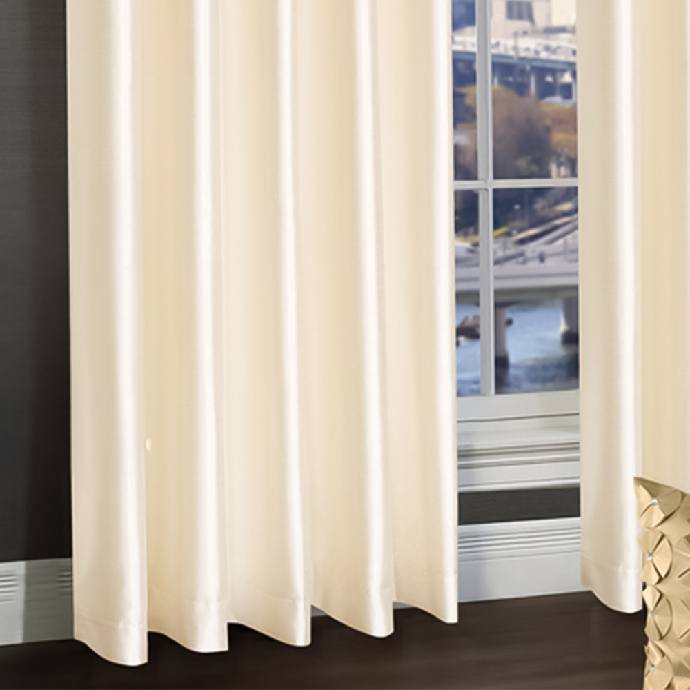 Intimates Vogue Diamante Latte Eyelet Curtains 168 x 229cm Image 3