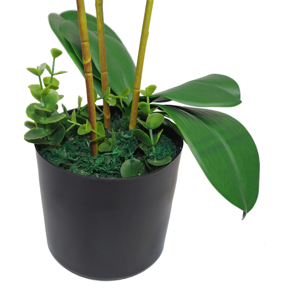 Leaf Pink Orchid Artificial Plant Pot 60cm Image 3
