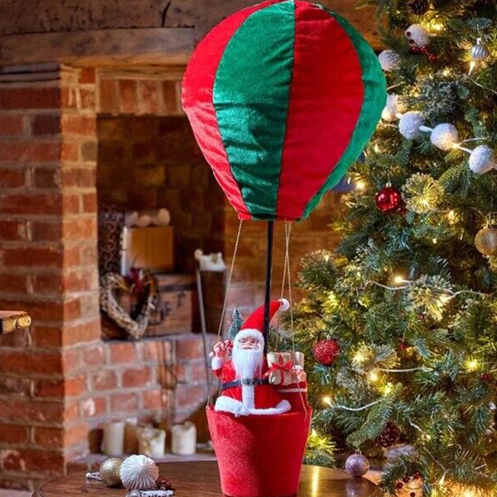 Marco Paul Santa Hot Air Balloon Christmas Decoration Image 2