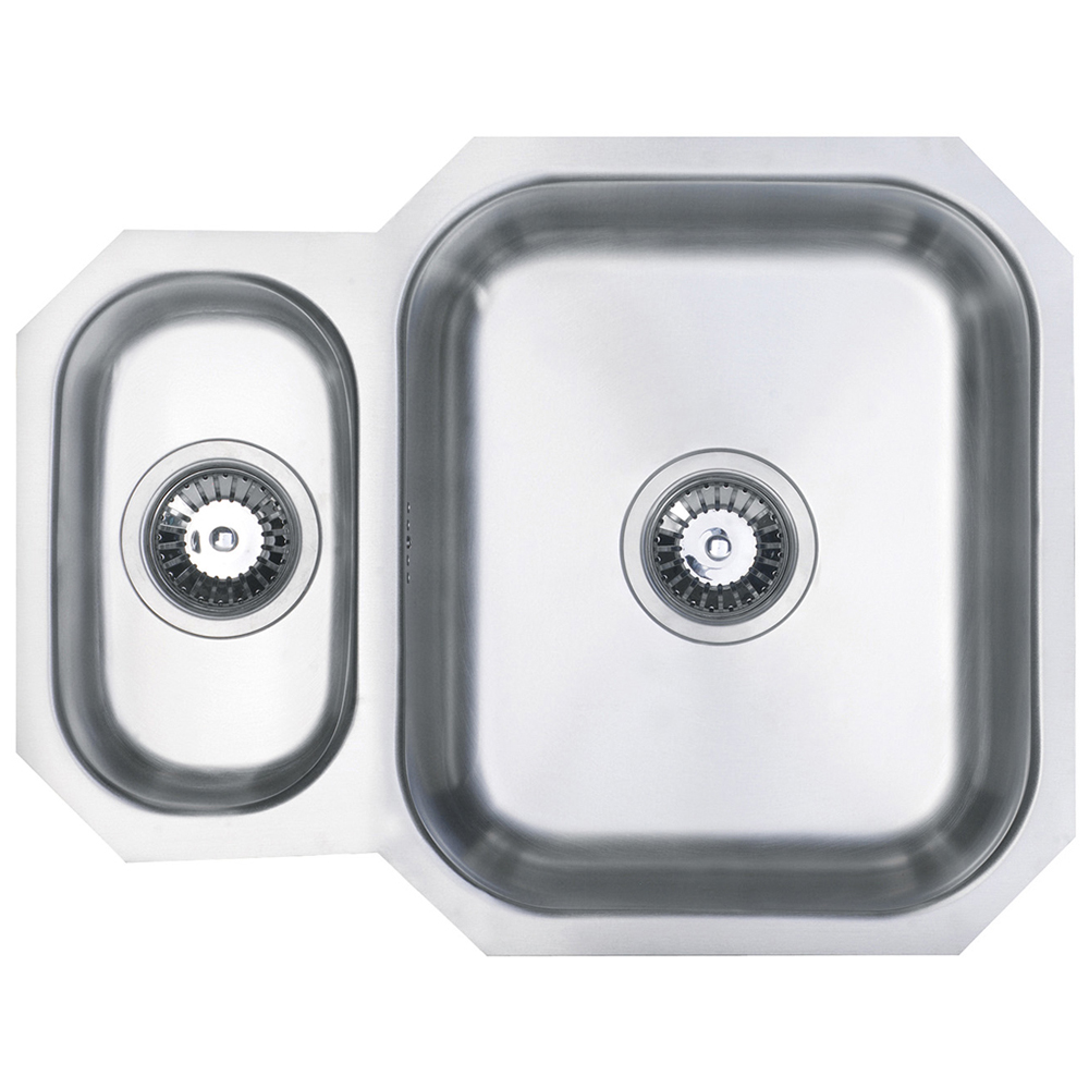 Reginox Dakota Silver 1.5 Bowl Undermount Sink 460 x 350mm Image 1