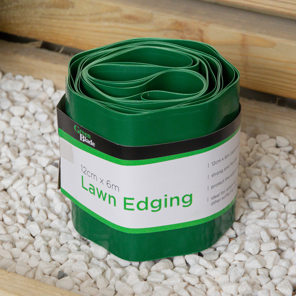 Samuel Alexander Green Plastic Corrugated Lawn Garden Edging Border Image 2