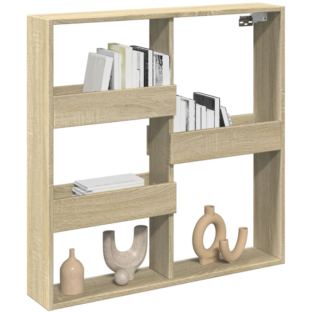 vidaXL 5 Shelf Sonoma Oak Wall Cabinet Image 3