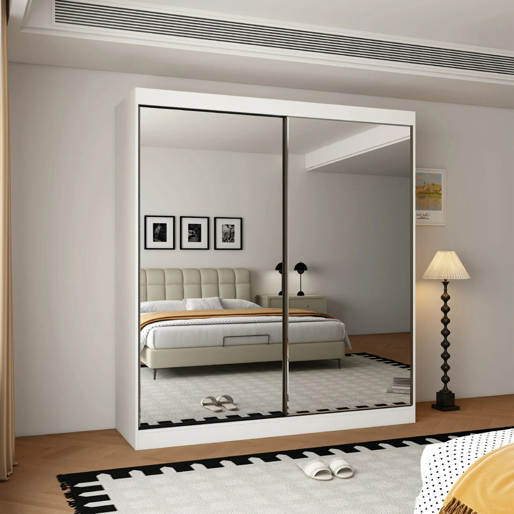 ARTESA Oracle 2 Door Full Mirrored Sliding Wardrobe Image 4