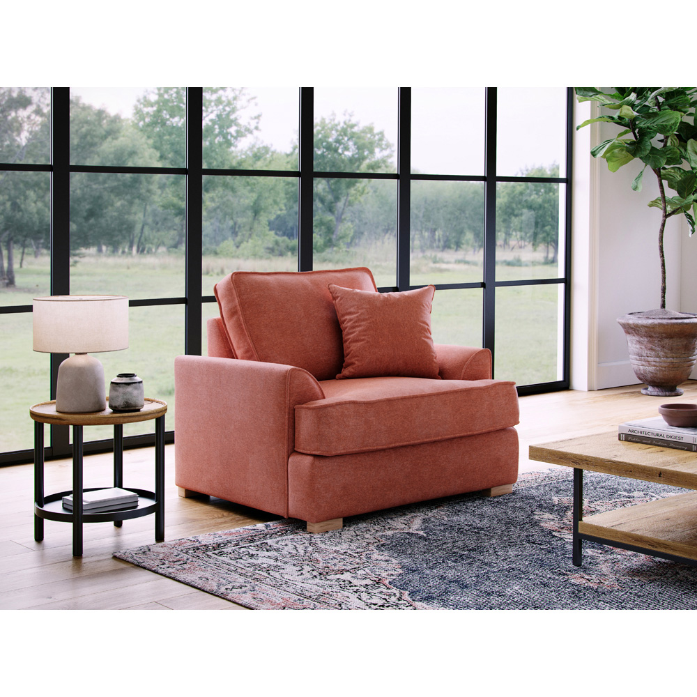 Alba City Ruby Fabric Armchair Image 5