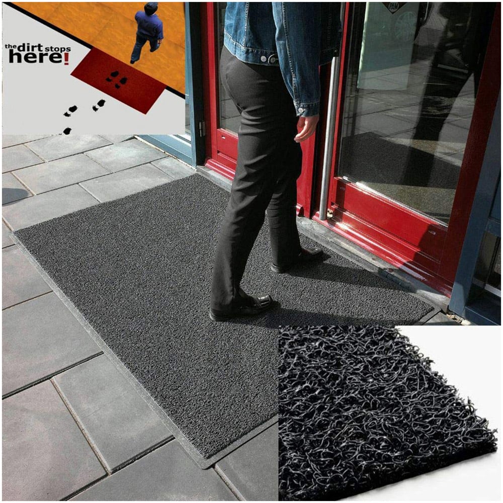Oseasons Black Cat Embossed Doormat Image 3