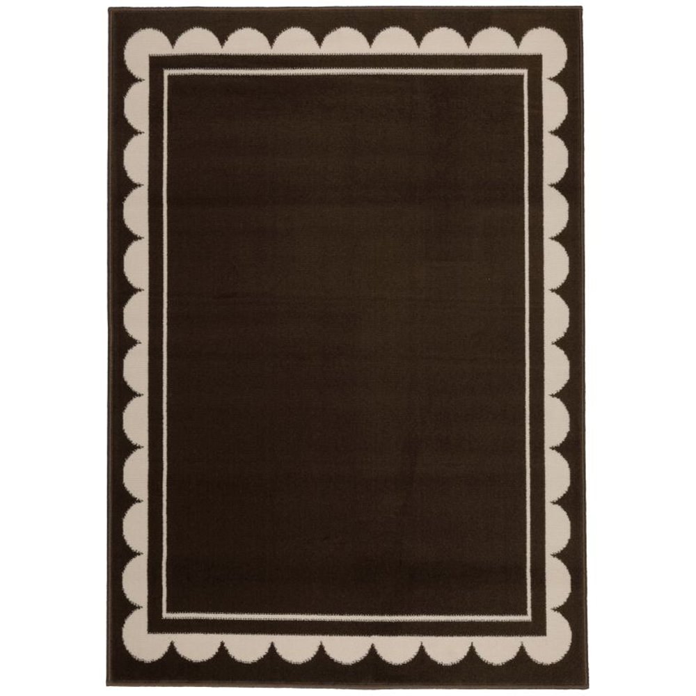 Homemaker Maestro Scallop Chocolate Rug 120 x 170cm Image 2