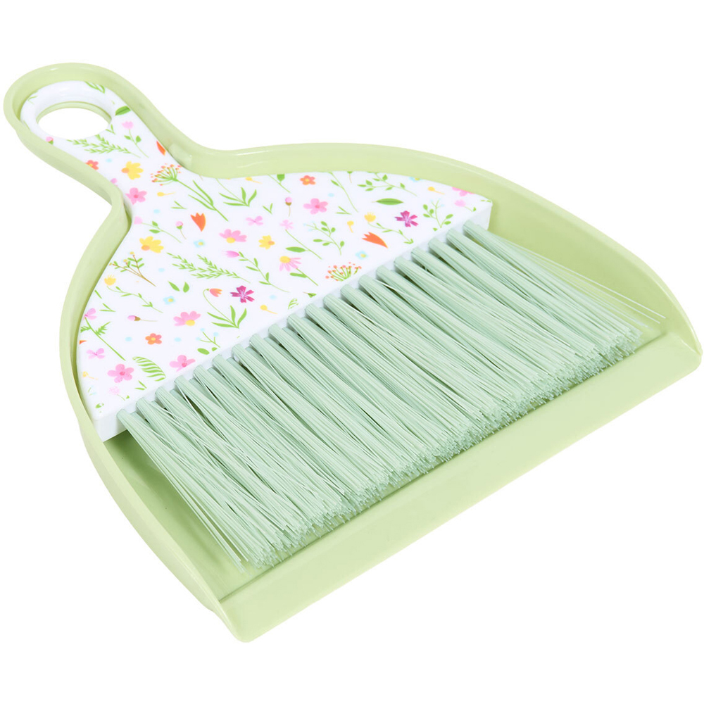 Wildflower Mini Dustpan and Brush Green Image 3