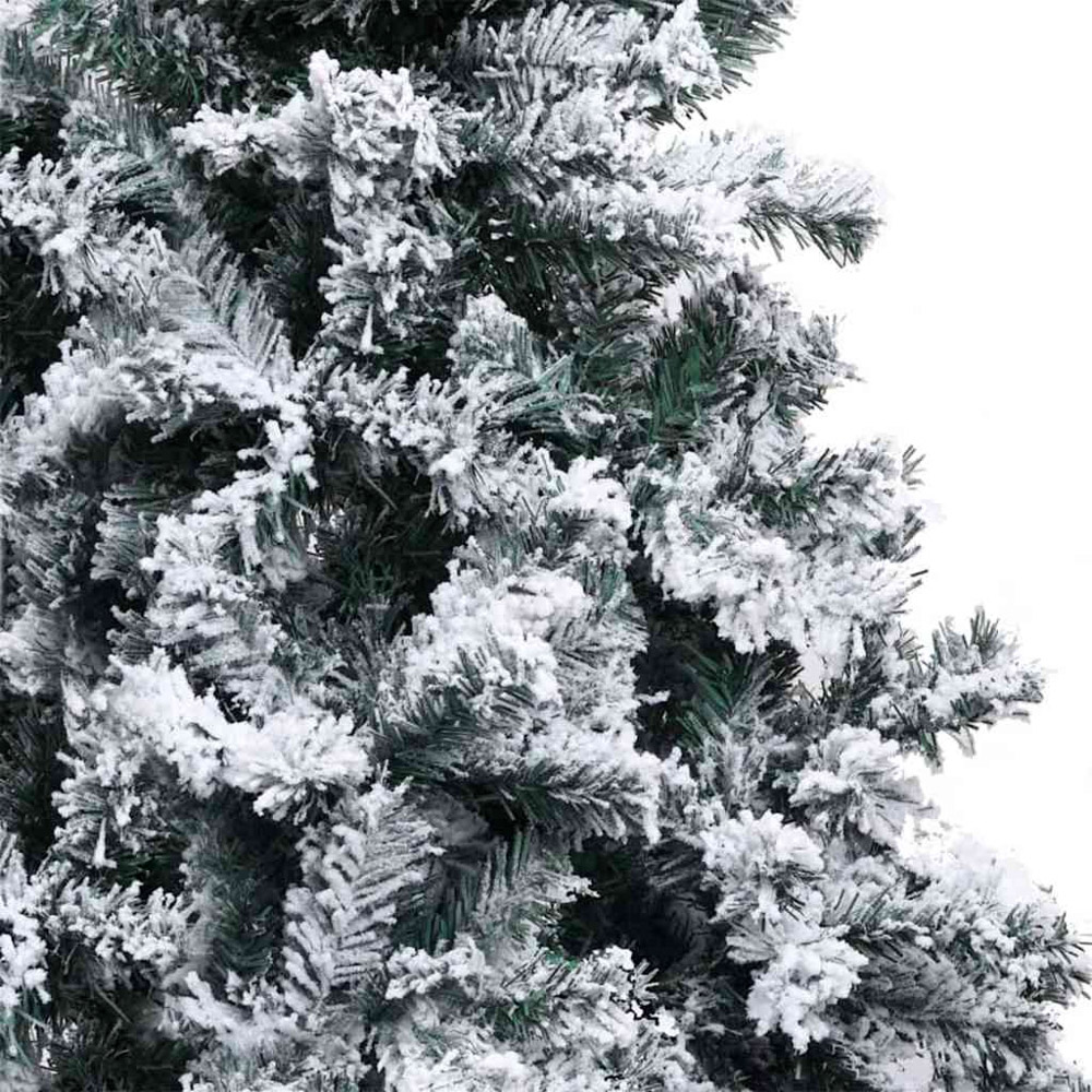 vidaXL Pre-Lit White Artificial Christmas Tree 6ft Image 7