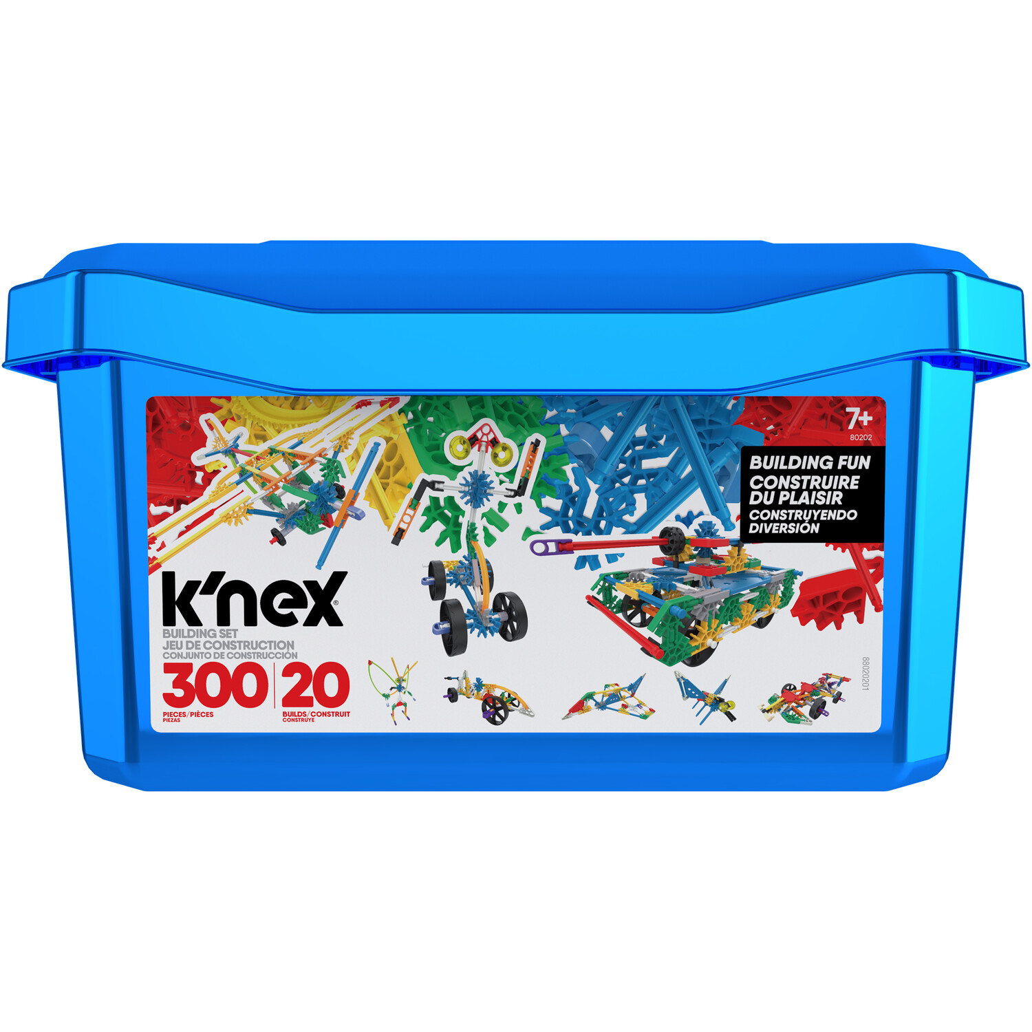300-Piece K'NEX Building Set - Blue Image 1
