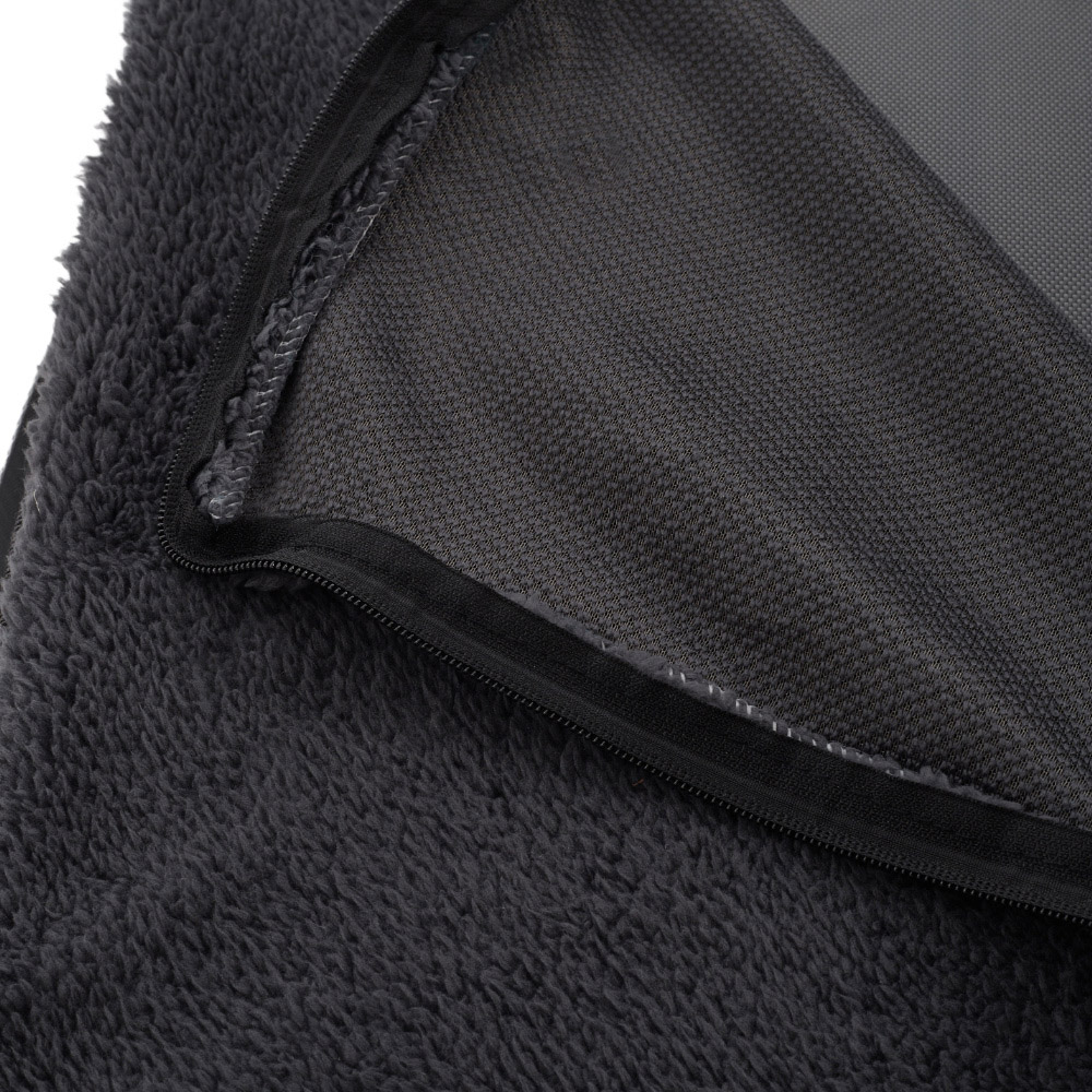 H&O Direct Dark Grey Rectangle Plush Pet Mat Image 3