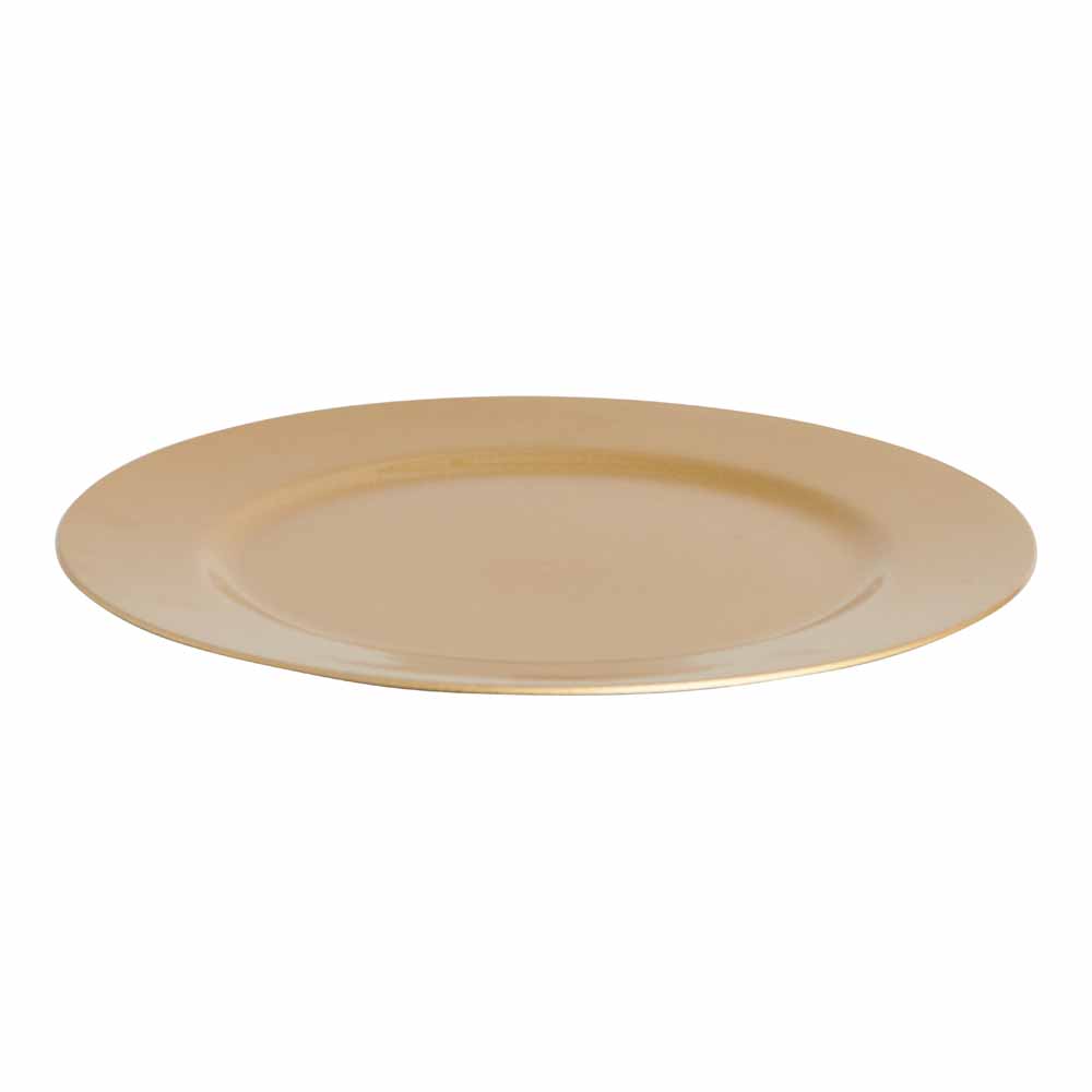 Wilko Gold Charger Plate Image 2