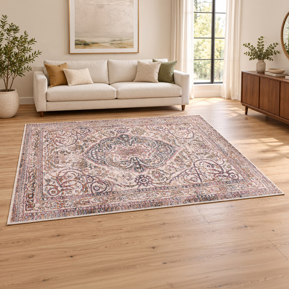 Portland Urco Nuevo Noah White and Yellow Textured Rug 80 x 150cm Image 1