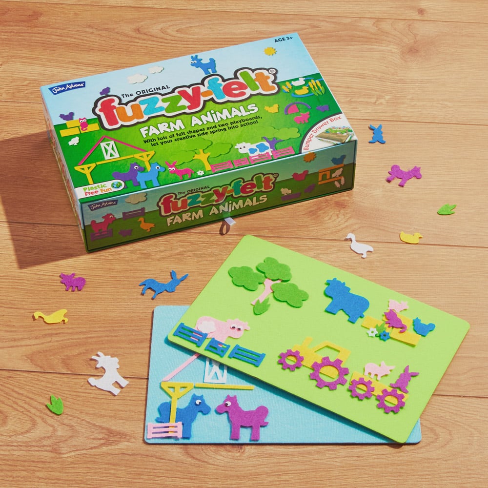John Adams Fuzzy Felt Farm Animals Drawer Set Image 2