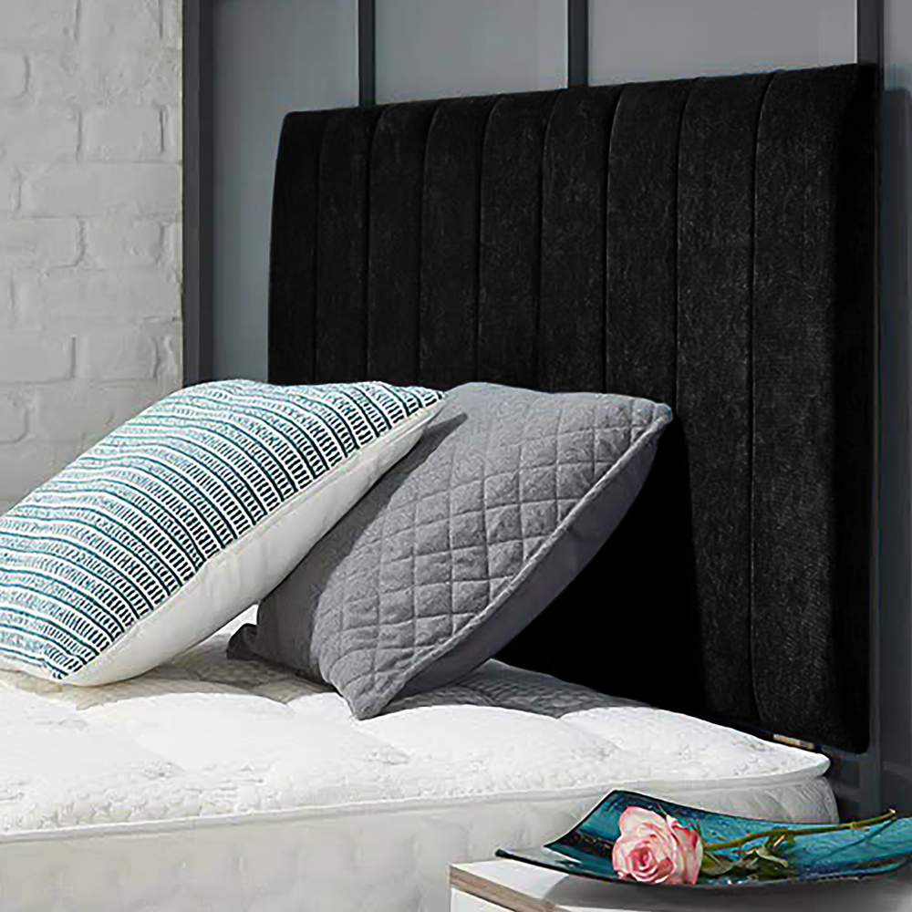 Eleganza Home Canter King Size Black Naples Strutted Headboard Image 1