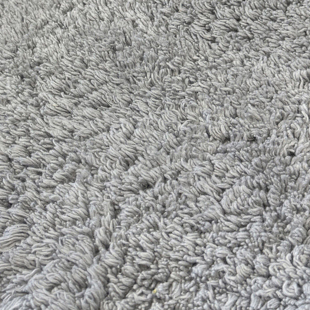 Allure Bath Fashions 2 Piece Scallop Light Grey Bath Mat Set Image 3