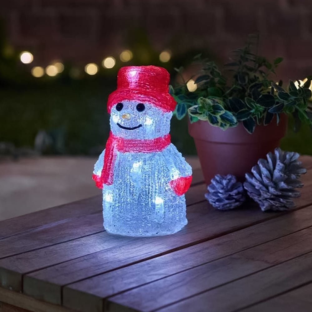 Marco Paul Snowman Inlit Christmas Ornament Image 3