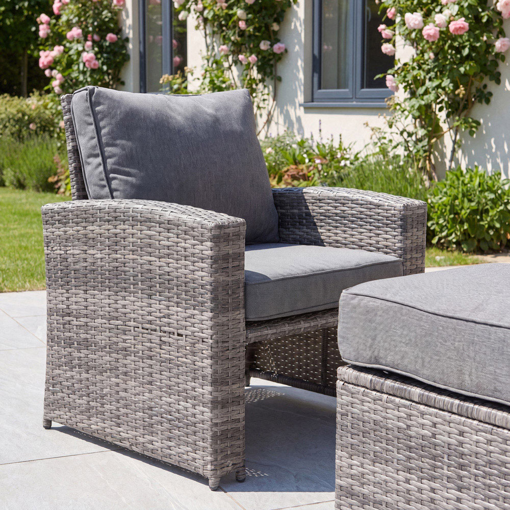 Artemis Home Dovera 6 Seater Grey Rattan Patio Set Image 5