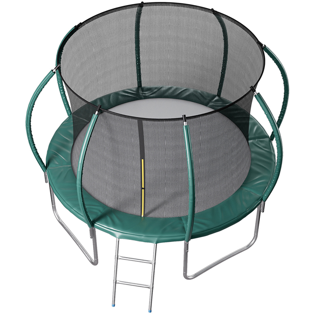 H&O Direct 168 inch Trampoline with Enclosure Net and Ladder Image 3