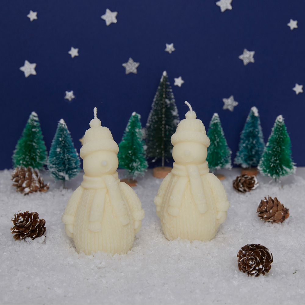 Bee & Bumble Multicoloured Snowman Candle Craft Kit Image 2